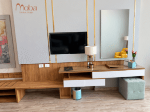 Hotel room TV unit and wooden desk – Moba Furniture