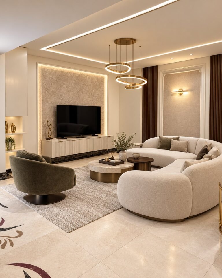 شقة سكنية بطابع دافئ فاخر