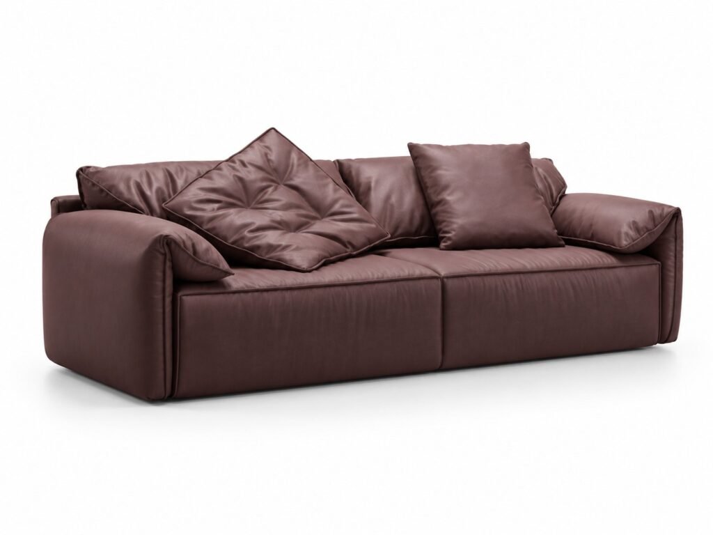 Soft Lounge Sofa & Armchair with Wrapped Arms